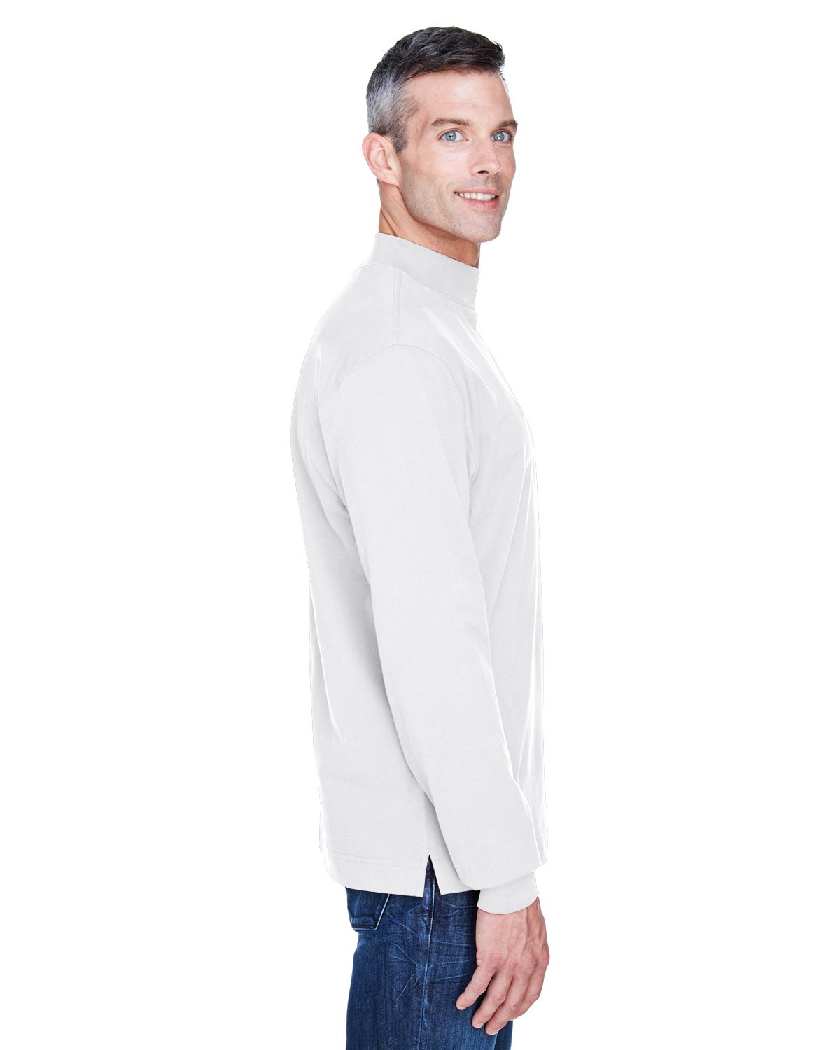 Devon Jones D420 Adult Sueded Cotton Jersey Mock Turtleneck