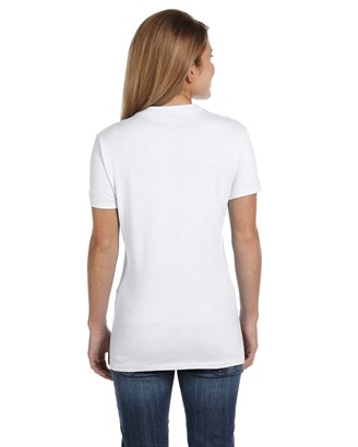 Hanes S04V Perfect-T Women's V-Neck T-Shirt Nano