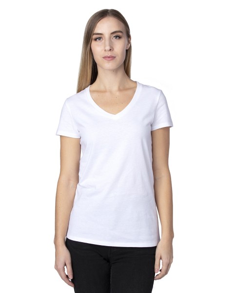 Threadfast Apparel 200RV Ladies' Ultimate CVC V-Neck T-Shirt