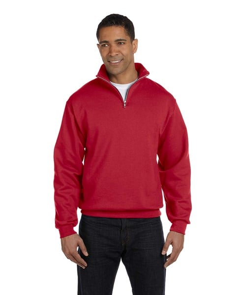 Jerzees 995MR Nublend Quarter Zip Cadet Collar Sweatshirt