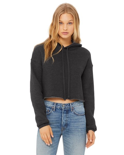 Bella Canvas 7502 Womens Cropped Fleece Hoodie