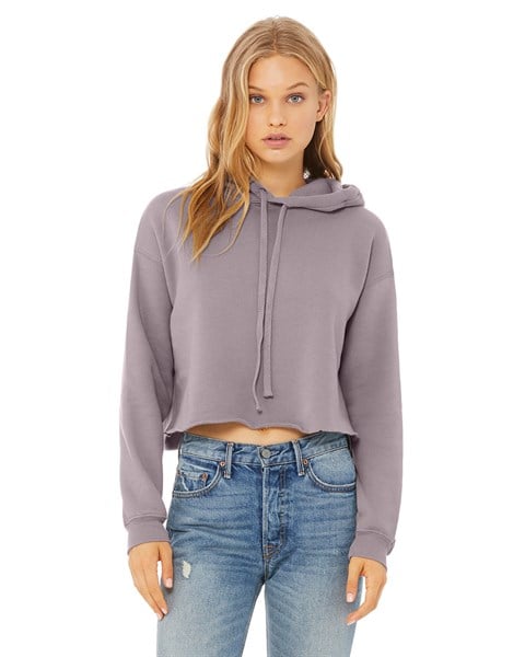 7502 women's outlet cropped fleece hoodie