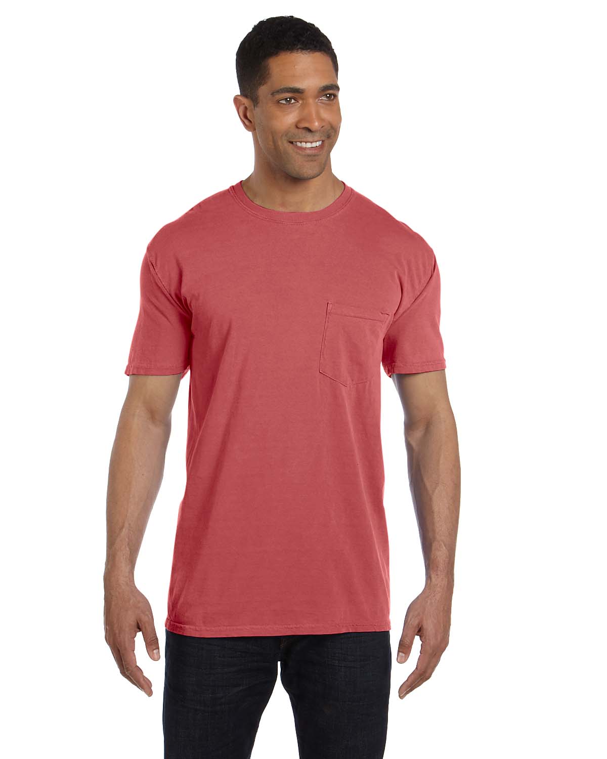 Comfort Colors 6030 Garment Dyed Heavyweight Ringspun Short Sleeve Shirt  with a Pocket - Cumin - S