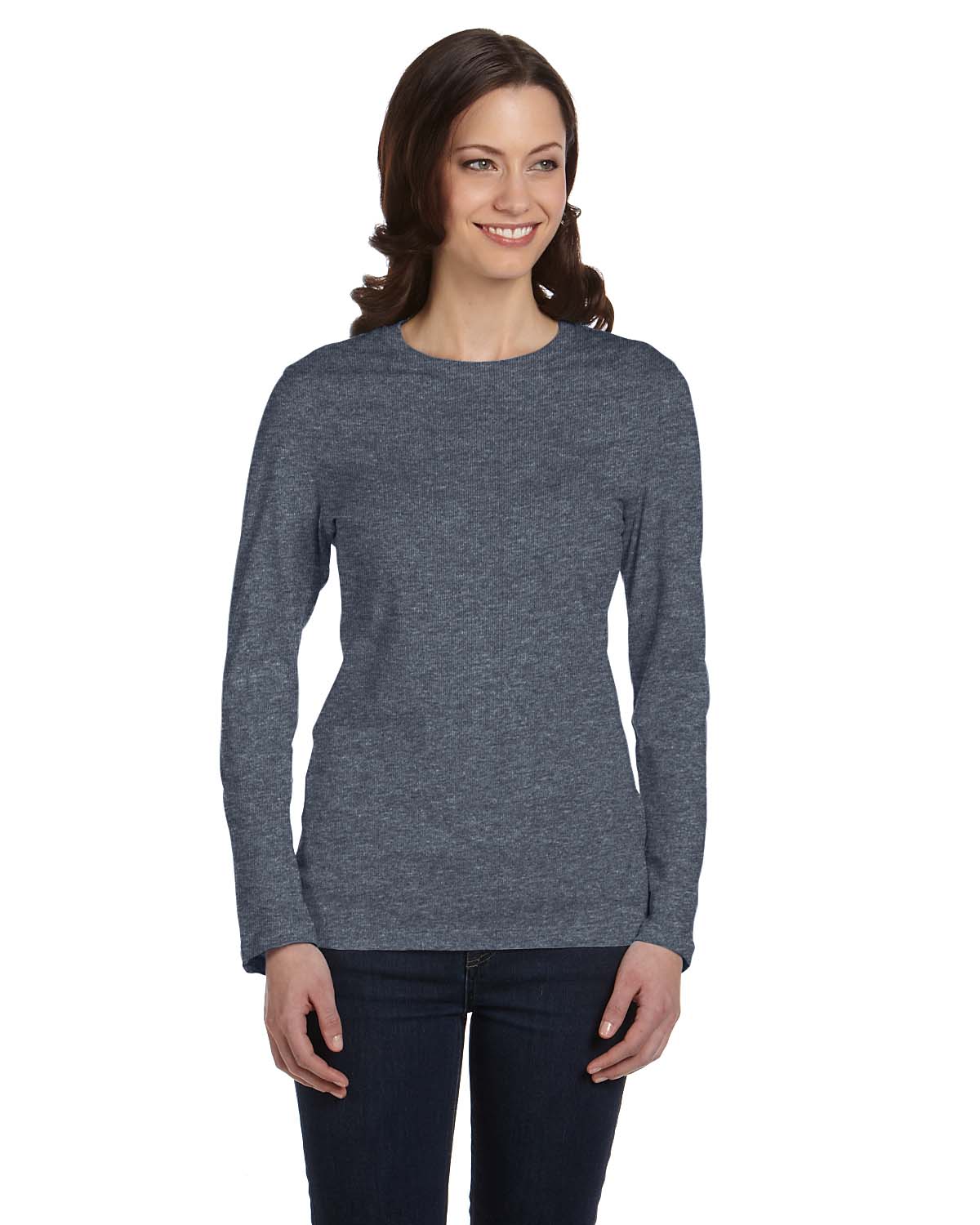 Bella + Canvas 6500 Women\\\\\\\'s Long Sleeve Jersey Tee