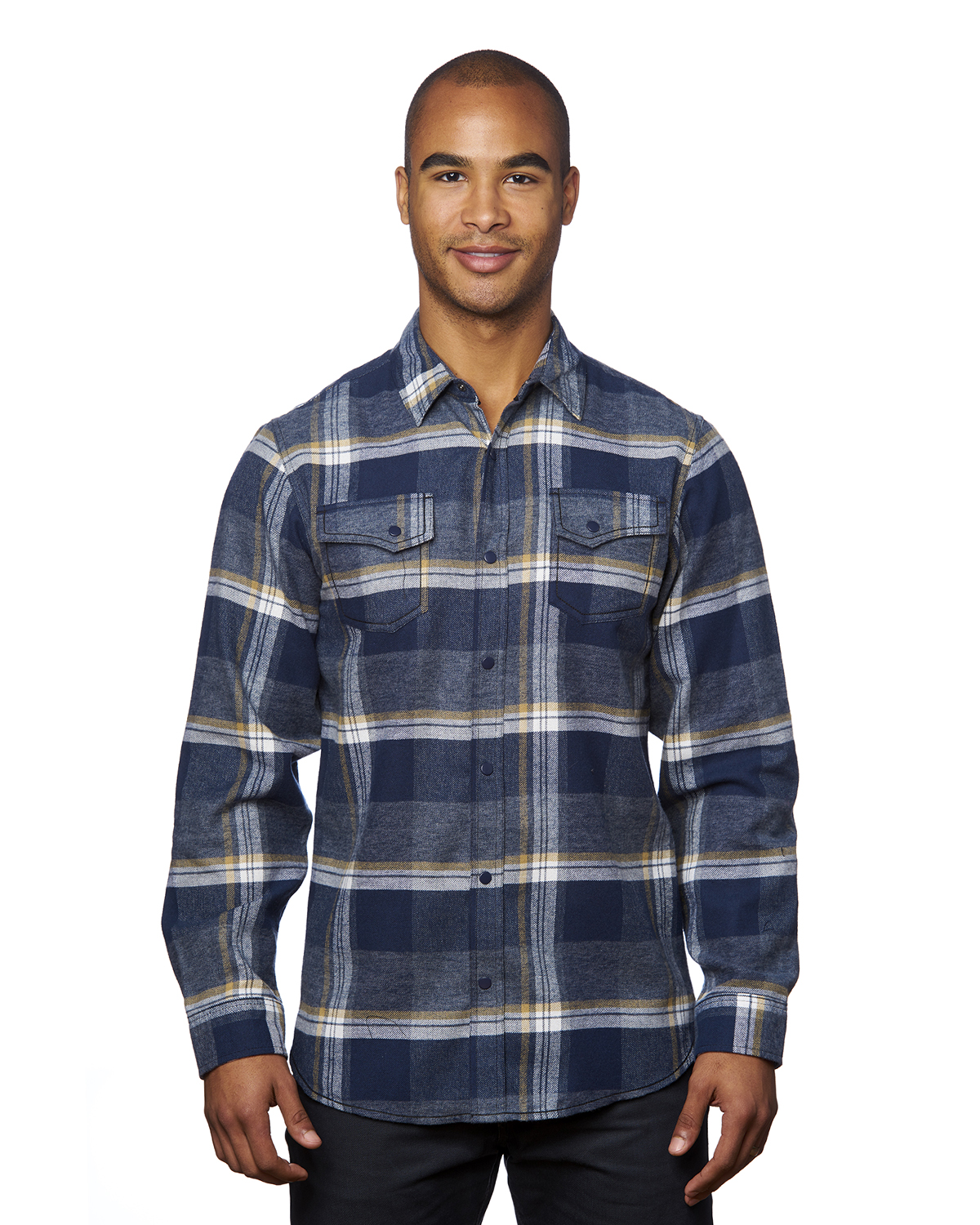 Independent Trading Co. EXP50F Flannel Shirt 3XL Grey Heather/ Black