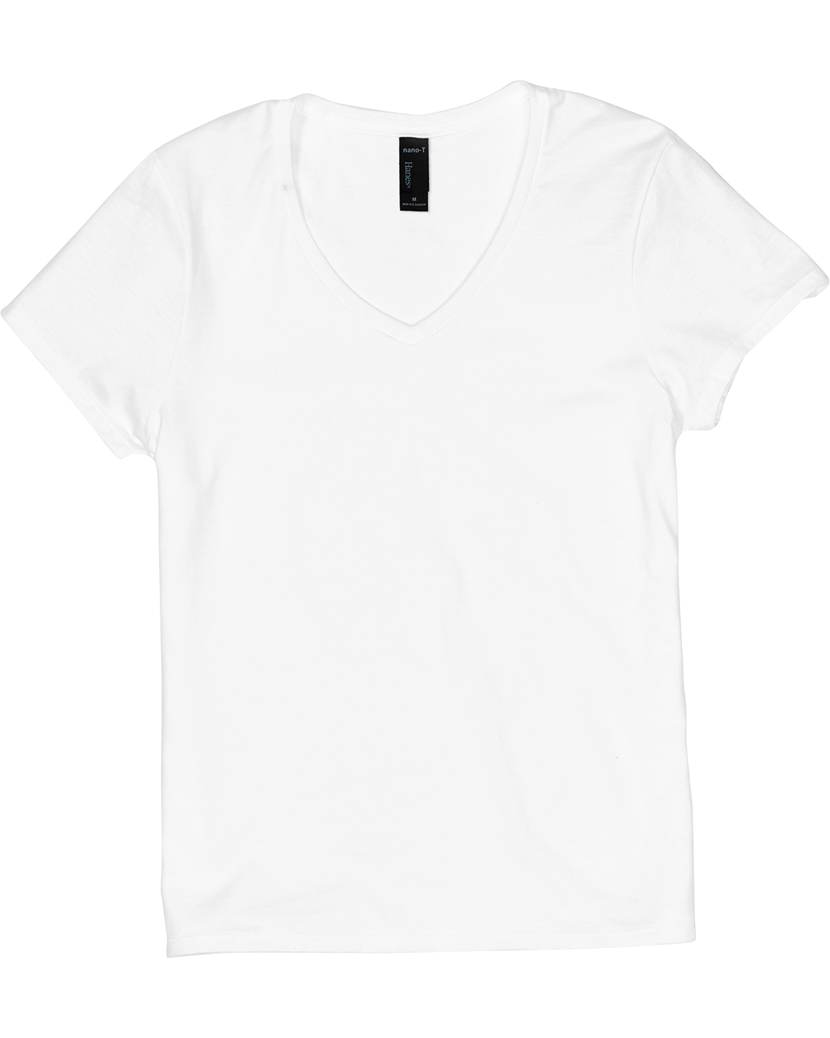 Hanes S04V - Ladies Nano-T Cotton V-Neck T-Shirt
