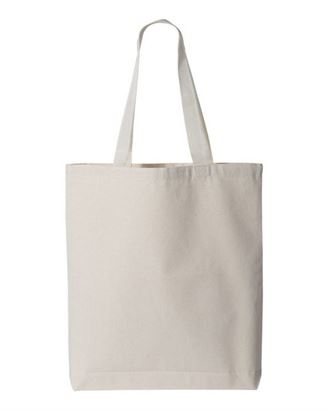 Q-Tees Q4400 11L Canvas Tote With Color Handles