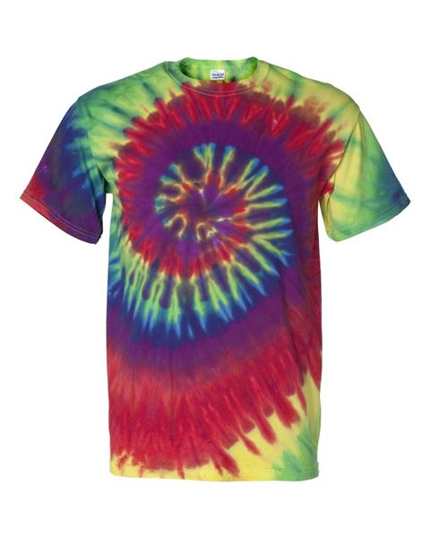 Dyenomite 200MS Multi-Color Spiral Short Sleeve T-Shirt