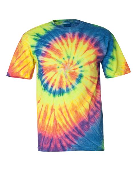 Dyenomite 200MS Multi-Color Spiral Short Sleeve T-Shirt