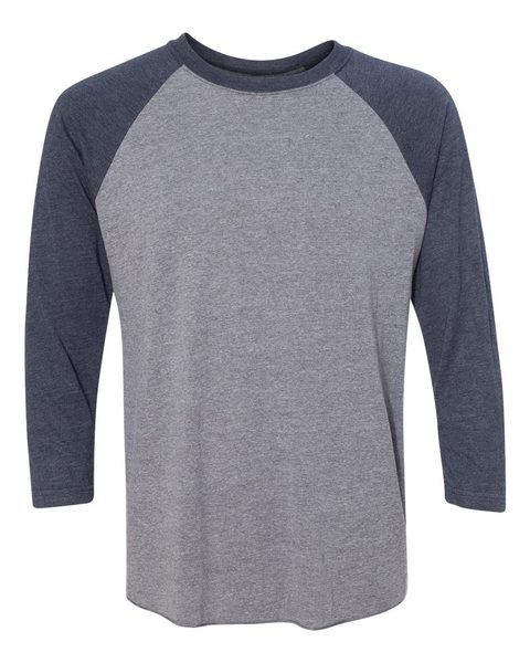 Next Level 6051 Unisex Tri-Blend Three-Quarter Sleeve Baseball Raglan Tee