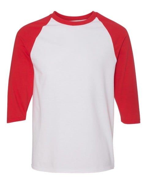 Gildan 5700 Heavy Cotton Three-quarter Raglan Sleeve Baseball T-shirt