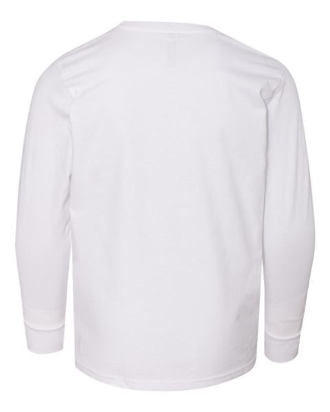 LAT 6201 Fine Jersey Youth Long Sleeve Tee