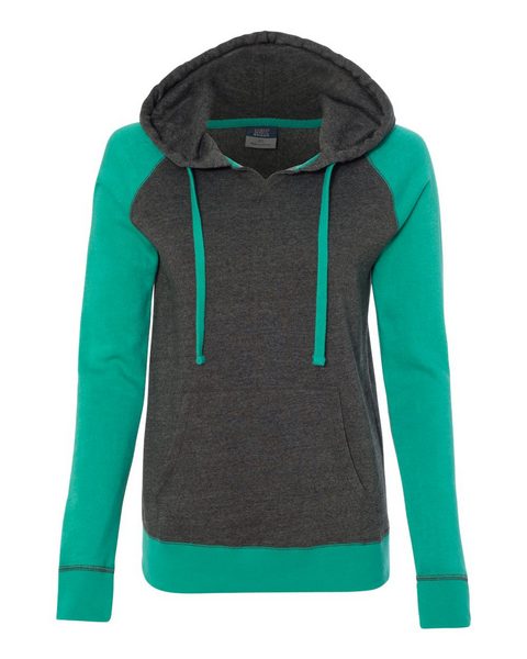 MV Sport W17127 Women\'s Harper Raglan Hooded Pullover Sweatshirt