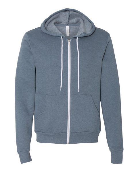 Bella + Canvas 3739 Unisex Full-Zip Hooded Sweatshirt