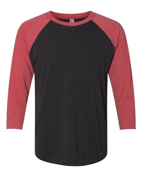 Next Level 6051 Unisex Tri-Blend Three-Quarter Sleeve Baseball Raglan Tee