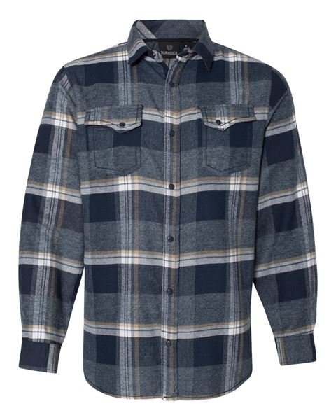 Independent Trading Co. EXP50F Flannel Shirt 3XL Grey Heather/ Black