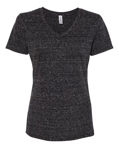 JERZEES 88WVR Women's Snow Heather Jersey V-Neck