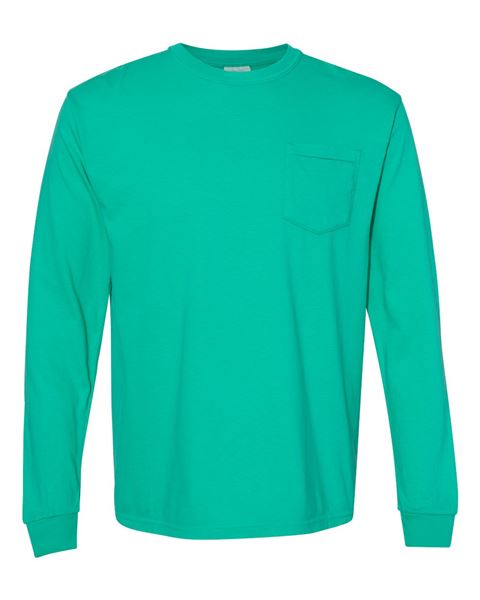 Comfort Colors 4410 - Garment-Dyed Heavyweight Long Sleeve Pocket T-Shirt