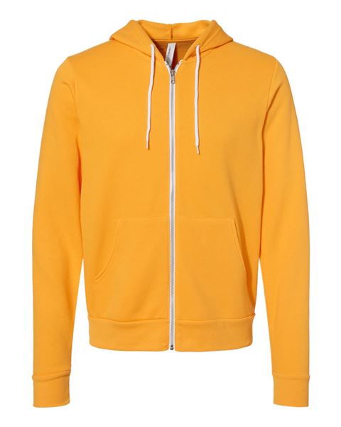 Bella + Canvas 3739 Unisex Full-Zip Hooded Sweatshirt