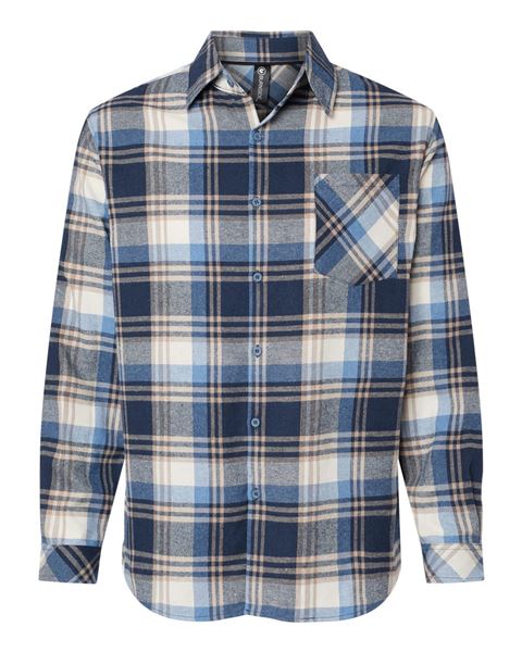 Burnside 8212 Open Pocket Long Sleeve Flannel Shirt