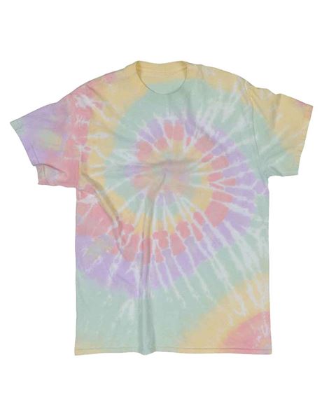 Dyenomite 200MS Multi-Color Spiral Short Sleeve T-Shirt