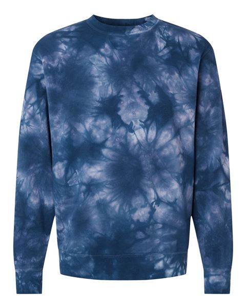 Independent Trading PRM4500TD Unisex Midweight Tie-Dyed Hooded
