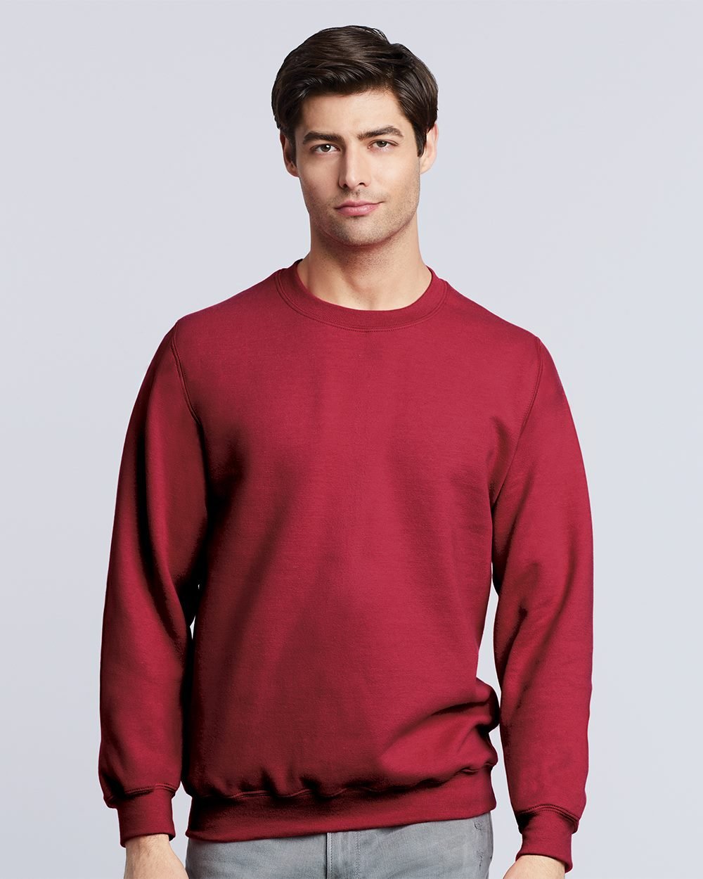 Gildan Men's 1800 Long Sleeve Heavy Blend Crew Neck Pullover Sweatshirt  Black M