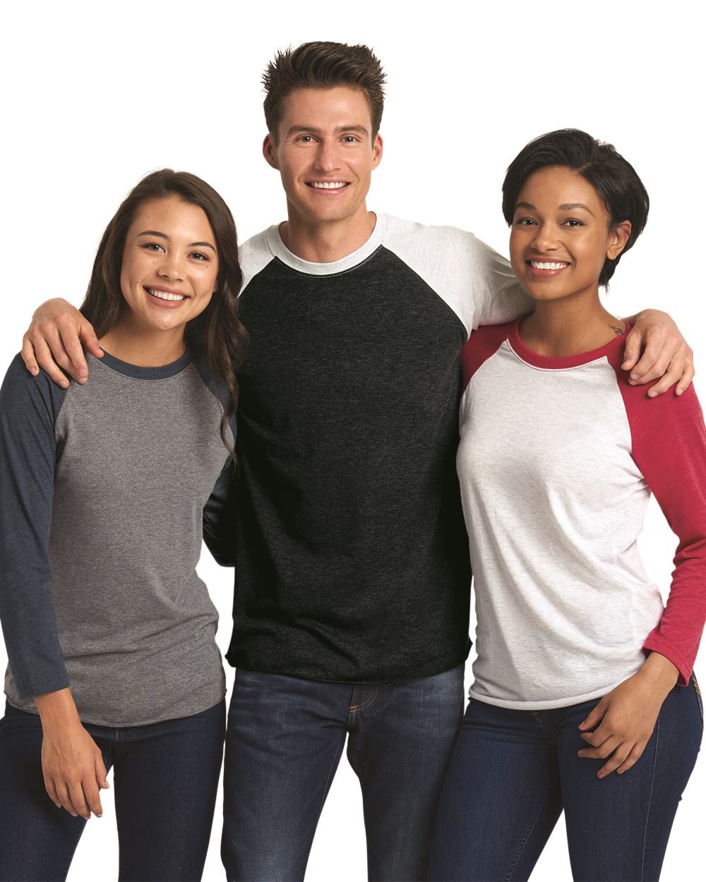 Next Level 6051 - Unisex Triblend Three-Quarter Raglan T-Shirt