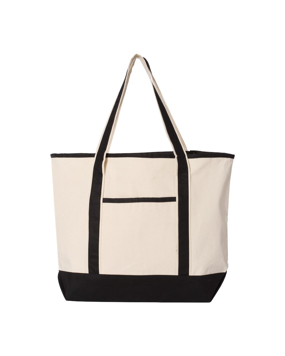 Q-Tees Q1500 34.6L Large Canvas Deluxe Tote