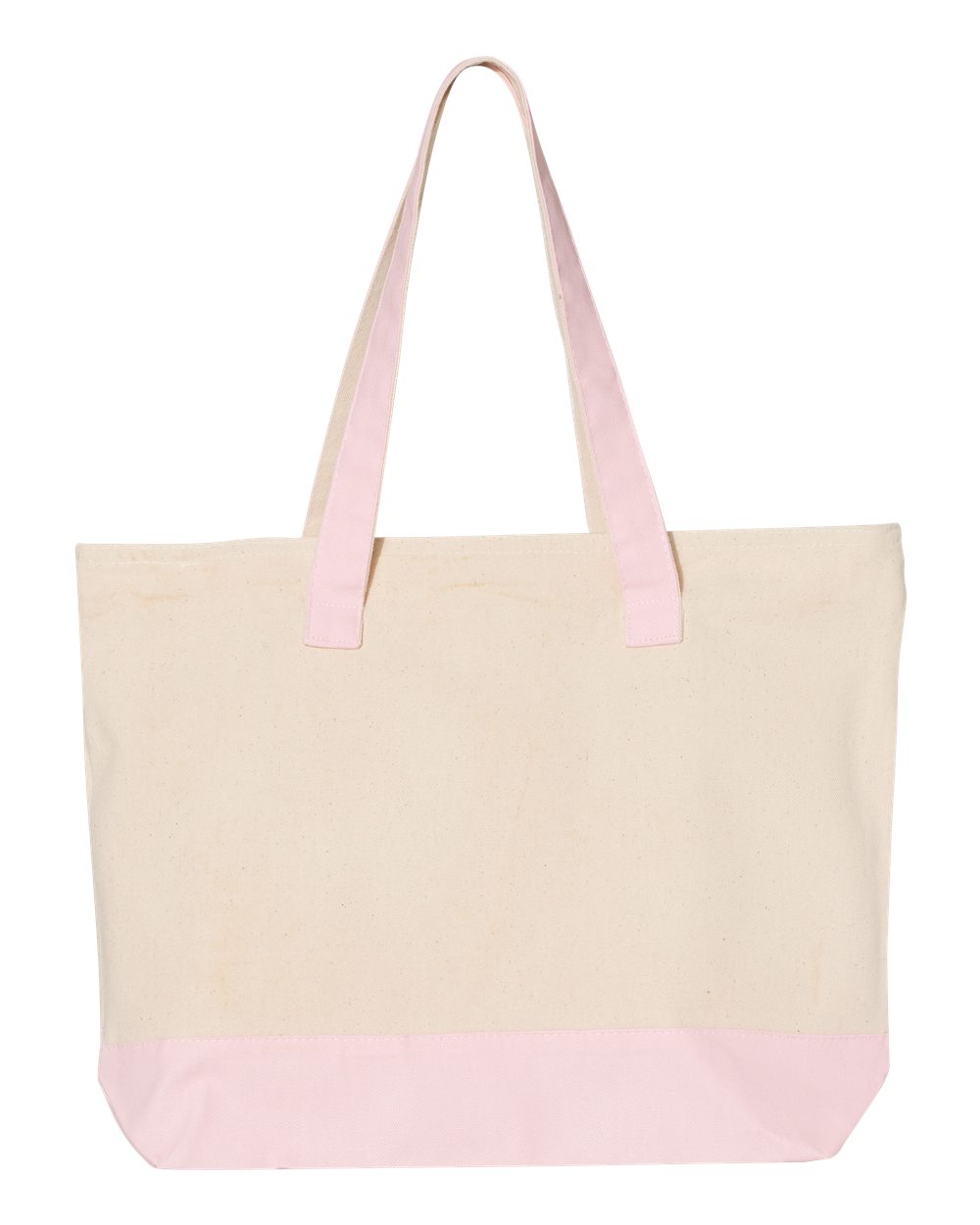 Q-Tees Q1300 18.6L Canvas Zipper Tote