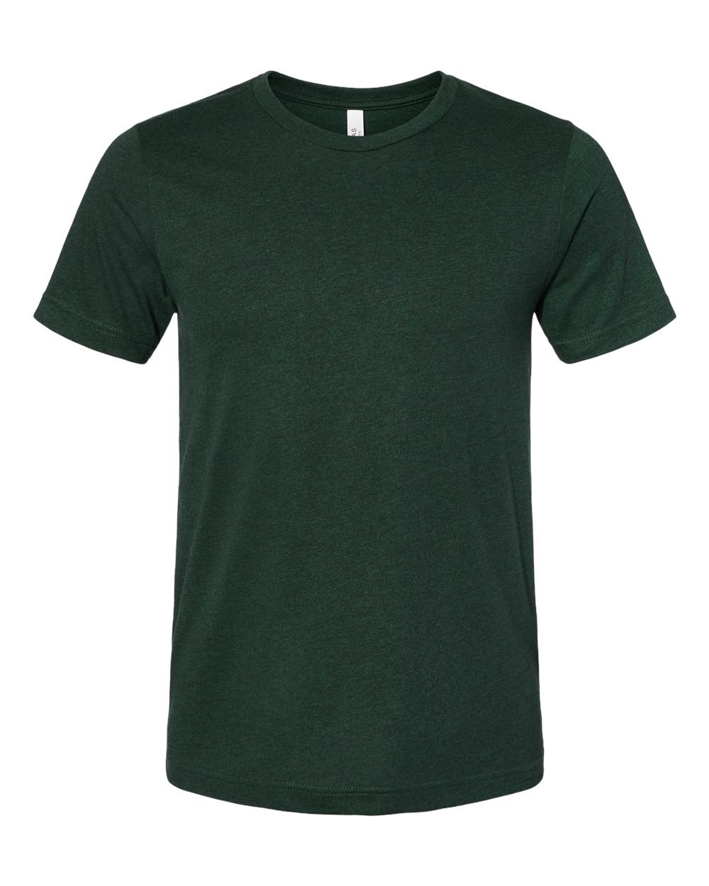 Bella + Canvas 3001CVC Unisex Short Sleeve Heather Jersey Tee - Heather  Emerald - XL