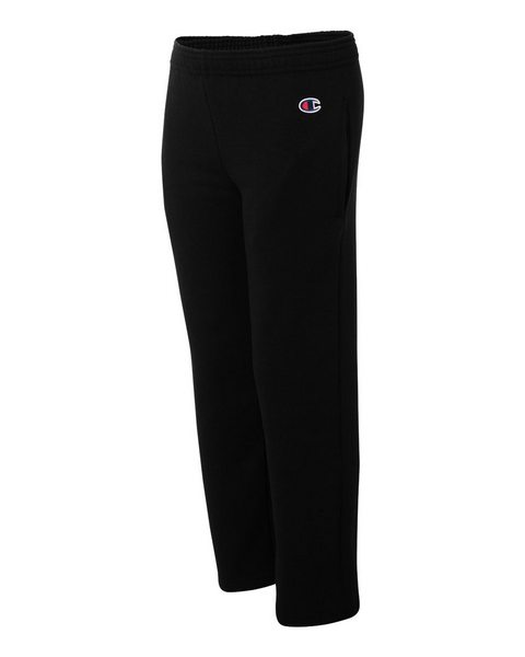 champion sweatpants open bottom